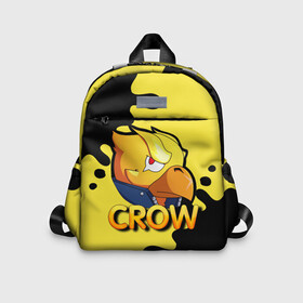 Детский рюкзак 3D с принтом Crow (Brawl Stars) в городе Новоалтайск, 100% полиэстер | лямки с регулируемой длиной, сверху петелька, чтобы рюкзак можно было повесить на вешалку. Основное отделение закрывается на молнию, как и внешний карман. Внутри дополнительный карман. По бокам два дополнительных кармашка | brawl stars | crow | game | leon | бравл | бравл стар | бравл старс | ворон | ворона | детская | детям | игра | компьютерная игра | кров | леон | персонаж | развлечение
