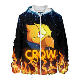 Мужская куртка 3D с принтом Crow (Brawl Stars) в городе Новоалтайск, ткань верха — 100% полиэстер, подклад — флис | прямой крой, подол и капюшон оформлены резинкой с фиксаторами, два кармана без застежек по бокам, один большой потайной карман на груди. Карман на груди застегивается на липучку | brawl stars | crow | game | leon | бравл | бравл стар | бравл старс | ворон | ворона | детская | детям | игра | компьютерная игра | кров | леон | персонаж | развлечение