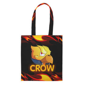 Сумка 3D повседневная с принтом Crow (Brawl Stars) в городе Новоалтайск, 100% полиэстер | Плотность: 200 г/м2; Размер: 34×35 см; Высота лямок: 30 см | brawl stars | crow | game | leon | бравл | бравл стар | бравл старс | ворон | ворона | детская | детям | игра | компьютерная игра | кров | леон | персонаж | развлечение