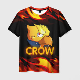 Мужская футболка 3D с принтом Crow (Brawl Stars) в городе Новоалтайск, 100% полиэфир | прямой крой, круглый вырез горловины, длина до линии бедер | Тематика изображения на принте: brawl stars | crow | game | leon | бравл | бравл стар | бравл старс | ворон | ворона | детская | детям | игра | компьютерная игра | кров | леон | персонаж | развлечение