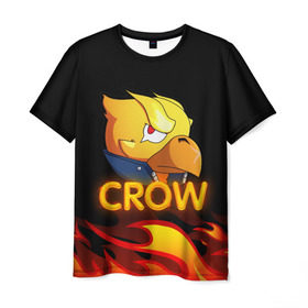 Мужская футболка 3D с принтом Crow (Brawl Stars) в городе Новоалтайск, 100% полиэфир | прямой крой, круглый вырез горловины, длина до линии бедер | brawl stars | crow | game | leon | бравл | бравл стар | бравл старс | ворон | ворона | детская | детям | игра | компьютерная игра | кров | леон | персонаж | развлечение