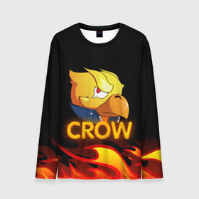 Мужской лонгслив 3D с принтом Crow (Brawl Stars) в городе Новоалтайск, 100% полиэстер | длинные рукава, круглый вырез горловины, полуприлегающий силуэт | brawl stars | crow | game | leon | бравл | бравл стар | бравл старс | ворон | ворона | детская | детям | игра | компьютерная игра | кров | леон | персонаж | развлечение