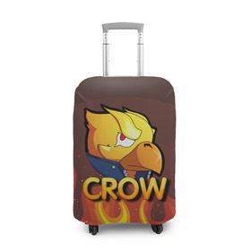 Чехол для чемодана 3D с принтом Crow (Brawl Stars) в городе Новоалтайск, 86% полиэфир, 14% спандекс | двустороннее нанесение принта, прорези для ручек и колес | brawl stars | crow | game | leon | бравл | бравл стар | бравл старс | ворон | ворона | детская | детям | игра | компьютерная игра | кров | леон | персонаж | развлечение