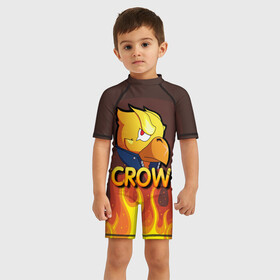 Детский купальный костюм 3D с принтом Crow (Brawl Stars) в городе Новоалтайск, Полиэстер 85%, Спандекс 15% | застежка на молнии на спине | brawl stars | crow | game | leon | бравл | бравл стар | бравл старс | ворон | ворона | детская | детям | игра | компьютерная игра | кров | леон | персонаж | развлечение