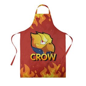Фартук 3D с принтом Crow (Brawl Stars) в городе Новоалтайск, 100% полиэстер | общий размер — 65 х 85 см, ширина нагрудника — 26 см, горловина — 53 см, длина завязок — 54 см, общий обхват в поясе — 173 см. Принт на завязках и на горловине наносится с двух сторон, на основной части фартука — только с внешней стороны | brawl stars | crow | game | leon | бравл | бравл стар | бравл старс | ворон | ворона | детская | детям | игра | компьютерная игра | кров | леон | персонаж | развлечение