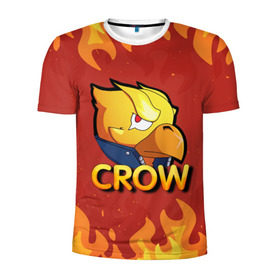 Мужская футболка 3D спортивная с принтом Crow (Brawl Stars) в городе Новоалтайск, 100% полиэстер с улучшенными характеристиками | приталенный силуэт, круглая горловина, широкие плечи, сужается к линии бедра | brawl stars | crow | game | leon | бравл | бравл стар | бравл старс | ворон | ворона | детская | детям | игра | компьютерная игра | кров | леон | персонаж | развлечение