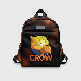 Детский рюкзак 3D с принтом Crow (Brawl Stars) в городе Новоалтайск, 100% полиэстер | лямки с регулируемой длиной, сверху петелька, чтобы рюкзак можно было повесить на вешалку. Основное отделение закрывается на молнию, как и внешний карман. Внутри дополнительный карман. По бокам два дополнительных кармашка | brawl stars | crow | game | leon | бравл | бравл стар | бравл старс | ворон | ворона | детская | детям | игра | компьютерная игра | кров | леон | персонаж | развлечение