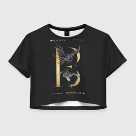 Женская футболка Crop-top 3D с принтом Batman and The Joker в городе Новоалтайск, 100% полиэстер | круглая горловина, длина футболки до линии талии, рукава с отворотами | 80 | 80th | anniversary | bat man | batman | batman comics | caped crusader | dark knight | shtatbat | бетмен | брюс уэйн | бэт мен | бэтмен | тёмный рыцарь