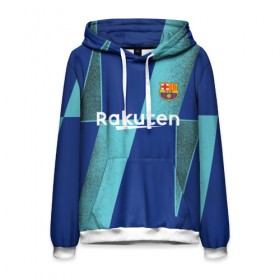 Мужская толстовка 3D с принтом Barcelona PreMatch kit в городе Новоалтайск, 100% полиэстер | двухслойный капюшон со шнурком для регулировки, мягкие манжеты на рукавах и по низу толстовки, спереди карман-кенгуру с мягким внутренним слоем. | barcelona | champions | laliga | league | messi | spain | барселона | испания | лига | месси | чемпионов