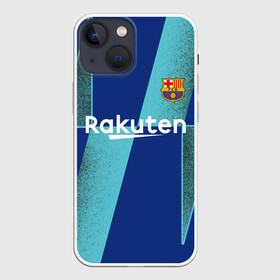 Чехол для iPhone 13 mini с принтом Barcelona PreMatch kit в городе Новоалтайск,  |  | barcelona | champions | laliga | league | messi | spain | барселона | испания | лига | месси | чемпионов