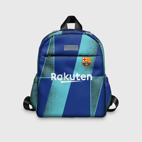 Детский рюкзак 3D с принтом Barcelona PreMatch kit в городе Новоалтайск, 100% полиэстер | лямки с регулируемой длиной, сверху петелька, чтобы рюкзак можно было повесить на вешалку. Основное отделение закрывается на молнию, как и внешний карман. Внутри дополнительный карман. По бокам два дополнительных кармашка | Тематика изображения на принте: barcelona | champions | laliga | league | messi | spain | барселона | испания | лига | месси | чемпионов