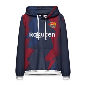 Мужская толстовка 3D с принтом Barcelona PreMatch home в городе Новоалтайск, 100% полиэстер | двухслойный капюшон со шнурком для регулировки, мягкие манжеты на рукавах и по низу толстовки, спереди карман-кенгуру с мягким внутренним слоем. | barcelona | champions | laliga | league | messi | spain | барселона | испания | лига | месси | чемпионов