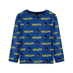 Детский лонгслив 3D с принтом FORTNITE NINJA в городе Новоалтайск, 100% полиэстер | длинные рукава, круглый вырез горловины, полуприлегающий силуэт
 | 