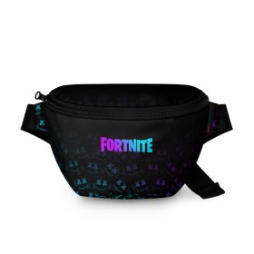 Поясная сумка 3D с принтом FORTNITE x MARSHMELLO в городе Новоалтайск, 100% полиэстер | плотная ткань, ремень с регулируемой длиной, внутри несколько карманов для мелочей, основное отделение и карман с обратной стороны сумки застегиваются на молнию | fortnite | fortnite 2 | fortnite x | marshmello | ninja | ninja hyper streamer | ninja streamer | streamer | tyler blevins | маршмелло | ниндзя | фортнайт | фортнайт 2 | фортнайт глава 2