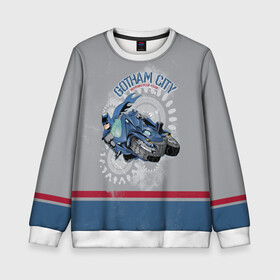 Детский свитшот 3D с принтом Gotham City Motorcycle Club в городе Новоалтайск, 100% полиэстер | свободная посадка, прямой крой, мягкая тканевая резинка на рукавах и понизу свитшота | Тематика изображения на принте: 80 | 80th | anniversary | bat man | batman | batman comics | caped crusader | dark knight | shtatbat | бетмен | брюс уэйн | бэт мен | бэтмен | тёмный рыцарь