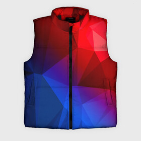 Мужской жилет утепленный 3D с принтом RED BLUE в городе Новоалтайск,  |  | abstract | abstraction | color | geometry | paitnt | polygon | polygonal | psy | абстракция | геометрия | краски | неоновые | полигоны | психоделика