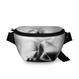 Поясная сумка 3D с принтом GRAY&BLACK STYLE в городе Новоалтайск, 100% полиэстер | плотная ткань, ремень с регулируемой длиной, внутри несколько карманов для мелочей, основное отделение и карман с обратной стороны сумки застегиваются на молнию | abstract | abstraction | color | geometry | paitnt | polygon | polygonal | psy | абстракция | геометрия | краски | неоновые | полигоны | психоделика