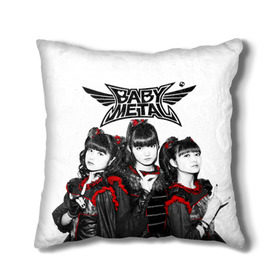 Подушка 3D с принтом BABYMETAL в городе Новоалтайск, наволочка – 100% полиэстер, наполнитель – холлофайбер (легкий наполнитель, не вызывает аллергию). | состоит из подушки и наволочки. Наволочка на молнии, легко снимается для стирки | babymetal | moametal | su metal | yuimetal | бэбимэтал | группы | каваий метал | метал | музыка