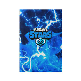Обложка для паспорта матовая кожа с принтом BRAWL STARS в городе Новоалтайск, натуральная матовая кожа | размер 19,3 х 13,7 см; прозрачные пластиковые крепления | android | brawl stars | crow | games | leon | mobile game | stars | ворон | игры | леон | мобильные игры