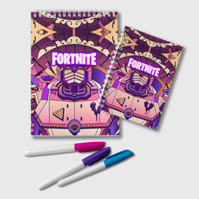 Блокнот с принтом Fortnite 11 Loading Screen в городе Новоалтайск, 100% бумага | 48 листов, плотность листов — 60 г/м2, плотность картонной обложки — 250 г/м2. Листы скреплены удобной пружинной спиралью. Цвет линий — светло-серый
 | Тематика изображения на принте: fortnite | fortnite 11 season | fortnite chapter 2 | game | island fortnite | битва | игра | карта | мир фортнайт | остров фортнайт | фортнайт | фортнайт 11 сезон | фортнайт часть 2
