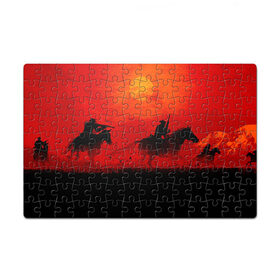 Пазл магнитный 126 элементов с принтом RDR2 Online Battle в городе Новоалтайск, полимерный материал с магнитным слоем | 126 деталей, размер изделия —  180*270 мм | arthur | arthur morgan | rdr 2 | rdr2 | red dead redemption 2 | rockstar | артур | гта про дикий запад | дикий запад | ковбой | рокстар | рэд дэд редемпшн 2 | рэд дэд редемпшн два