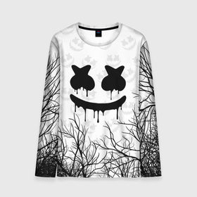 Мужской лонгслив 3D с принтом MARSHMELLO HALLOWEEN в городе Новоалтайск, 100% полиэстер | длинные рукава, круглый вырез горловины, полуприлегающий силуэт | Тематика изображения на принте: america | dj | halloween | marshmello | marshmello halloween | usa | америка | маршмелло | маршмелло хеллоуин | хеллоуин