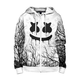 Детская толстовка 3D на молнии с принтом MARSHMELLO HALLOWEEN в городе Новоалтайск, 100% полиэстер |  манжеты и пояс оформлены широкой мягкой резинкой, двухслойный капюшон со шнурком для регулировки, спереди карманы и застежка-молния
 | america | dj | halloween | marshmello | marshmello halloween | usa | америка | маршмелло | маршмелло хеллоуин | хеллоуин
