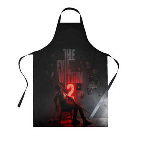 Фартук 3D с принтом The Evil Within 2 в городе Новоалтайск, 100% полиэстер | общий размер — 65 х 85 см, ширина нагрудника — 26 см, горловина — 53 см, длина завязок — 54 см, общий обхват в поясе — 173 см. Принт на завязках и на горловине наносится с двух сторон, на основной части фартука — только с внешней стороны | castellanos | psychobreak | sebastian | the evil within | зло внутри | кастелланос | психо разрыв