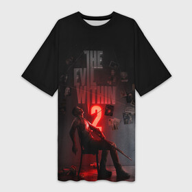 Платье-футболка 3D с принтом The Evil Within 2 в городе Новоалтайск,  |  | castellanos | psychobreak | sebastian | the evil within | зло внутри | кастелланос | психо разрыв