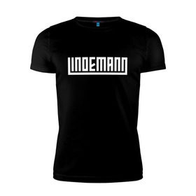 Мужская футболка премиум с принтом LINDEMANN в городе Новоалтайск, 92% хлопок, 8% лайкра | приталенный силуэт, круглый вырез ворота, длина до линии бедра, короткий рукав | lindeman | lindemann | logo | music | pain | rammstein | rock | rumstein | till | группа | линдеман | линдеманн | лого | логотип | метал | музыка | пэйн | раммштайн | рамштаин | рамштайн | рок | символ | тилль