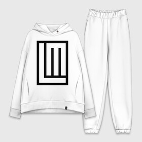 Женский костюм хлопок Oversize с принтом LINDEMANN в городе Новоалтайск,  |  | lindeman | lindemann | logo | music | pain | rammstein | rock | rumstein | till | группа | линдеман | линдеманн | лого | логотип | метал | музыка | пэйн | раммштайн | рамштаин | рамштайн | рок | символ | тилль