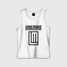 Детская майка хлопок с принтом LINDEMANN в городе Новоалтайск,  |  | lindeman | lindemann | logo | music | pain | rammstein | rock | rumstein | till | группа | линдеман | линдеманн | лого | логотип | метал | музыка | пэйн | раммштайн | рамштаин | рамштайн | рок | символ | тилль