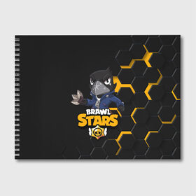 Альбом для рисования с принтом Crow (Brawl Stars) в городе Новоалтайск, 100% бумага
 | матовая бумага, плотность 200 мг. | Тематика изображения на принте: brawl stars | crow | game | leon | бравл | бравл стар | бравл старс | ворон | ворона | детская | детям | игра | компьютерная игра | кров | леон | персонаж | развлечение