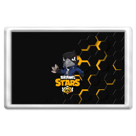 Магнит 45*70 с принтом Crow (Brawl Stars) в городе Новоалтайск, Пластик | Размер: 78*52 мм; Размер печати: 70*45 | brawl stars | crow | game | leon | бравл | бравл стар | бравл старс | ворон | ворона | детская | детям | игра | компьютерная игра | кров | леон | персонаж | развлечение