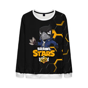 Мужской свитшот 3D с принтом Crow (Brawl Stars) в городе Новоалтайск, 100% полиэстер с мягким внутренним слоем | круглый вырез горловины, мягкая резинка на манжетах и поясе, свободная посадка по фигуре | brawl stars | crow | game | leon | бравл | бравл стар | бравл старс | ворон | ворона | детская | детям | игра | компьютерная игра | кров | леон | персонаж | развлечение