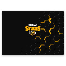 Поздравительная открытка с принтом Brawl Stars в городе Новоалтайск, 100% бумага | плотность бумаги 280 г/м2, матовая, на обратной стороне линовка и место для марки
 | brawl stars | crow | game | leon | бравл | бравл стар | бравл старс | ворон | ворона | детская | детям | игра | компьютерная игра | кров | леон | развлечение