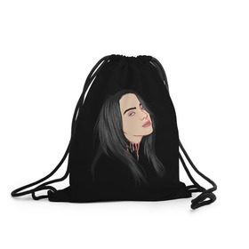 Рюкзак-мешок 3D с принтом Billie Eilish в городе Новоалтайск, 100% полиэстер | плотность ткани — 200 г/м2, размер — 35 х 45 см; лямки — толстые шнурки, застежка на шнуровке, без карманов и подкладки | Тематика изображения на принте: bad | billie | boy | boys | eilish | girl | girls | music | pop | rap | sad | trend | билли | грустно | девочка | девочки | девушка | мальчик | музыка | поп | рэп | тренд | эйлиш
