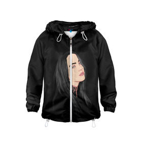 Детская ветровка 3D с принтом Billie Eilish в городе Новоалтайск, 100% полиэстер | подол и капюшон оформлены резинкой с фиксаторами, по бокам два кармана без застежек, один потайной карман на груди | bad | billie | boy | boys | eilish | girl | girls | music | pop | rap | sad | trend | билли | грустно | девочка | девочки | девушка | мальчик | музыка | поп | рэп | тренд | эйлиш