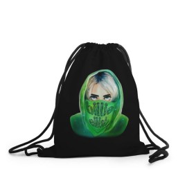 Рюкзак-мешок 3D с принтом Billie Eilish в городе Новоалтайск, 100% полиэстер | плотность ткани — 200 г/м2, размер — 35 х 45 см; лямки — толстые шнурки, застежка на шнуровке, без карманов и подкладки | Тематика изображения на принте: bad | billie | boy | boys | eilish | girl | girls | music | pop | rap | sad | trend | билли | грустно | девочка | девочки | девушка | мальчик | музыка | поп | рэп | тренд | эйлиш