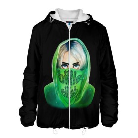 Мужская куртка 3D с принтом Billie Eilish в городе Новоалтайск, ткань верха — 100% полиэстер, подклад — флис | прямой крой, подол и капюшон оформлены резинкой с фиксаторами, два кармана без застежек по бокам, один большой потайной карман на груди. Карман на груди застегивается на липучку | bad | billie | boy | boys | eilish | girl | girls | music | pop | rap | sad | trend | билли | грустно | девочка | девочки | девушка | мальчик | музыка | поп | рэп | тренд | эйлиш