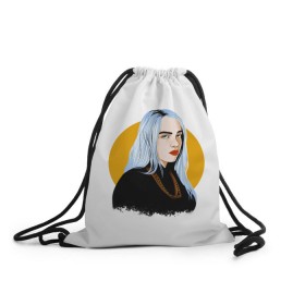 Рюкзак-мешок 3D с принтом Billie Eilish в городе Новоалтайск, 100% полиэстер | плотность ткани — 200 г/м2, размер — 35 х 45 см; лямки — толстые шнурки, застежка на шнуровке, без карманов и подкладки | Тематика изображения на принте: bad | billie | boy | boys | eilish | girl | girls | music | pop | rap | sad | trend | билли | грустно | девочка | девочки | девушка | мальчик | музыка | поп | рэп | тренд | эйлиш