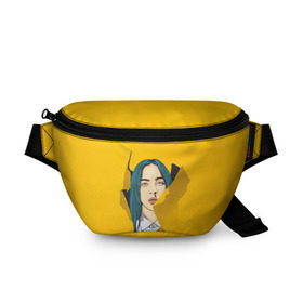 Поясная сумка 3D с принтом Billie Eilish в городе Новоалтайск, 100% полиэстер | плотная ткань, ремень с регулируемой длиной, внутри несколько карманов для мелочей, основное отделение и карман с обратной стороны сумки застегиваются на молнию | bad | billie | boy | boys | eilish | girl | girls | music | pop | rap | sad | trend | билли | грустно | девочка | девочки | девушка | мальчик | музыка | поп | рэп | тренд | эйлиш