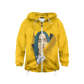 Детская ветровка 3D с принтом Billie Eilish в городе Новоалтайск, 100% полиэстер | подол и капюшон оформлены резинкой с фиксаторами, по бокам два кармана без застежек, один потайной карман на груди | bad | billie | boy | boys | eilish | girl | girls | music | pop | rap | sad | trend | билли | грустно | девочка | девочки | девушка | мальчик | музыка | поп | рэп | тренд | эйлиш