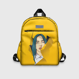 Детский рюкзак 3D с принтом Billie Eilish в городе Новоалтайск, 100% полиэстер | лямки с регулируемой длиной, сверху петелька, чтобы рюкзак можно было повесить на вешалку. Основное отделение закрывается на молнию, как и внешний карман. Внутри дополнительный карман. По бокам два дополнительных кармашка | bad | billie | boy | boys | eilish | girl | girls | music | pop | rap | sad | trend | билли | грустно | девочка | девочки | девушка | мальчик | музыка | поп | рэп | тренд | эйлиш