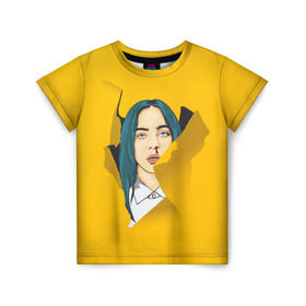 Детская футболка 3D с принтом Billie Eilish в городе Новоалтайск, 100% гипоаллергенный полиэфир | прямой крой, круглый вырез горловины, длина до линии бедер, чуть спущенное плечо, ткань немного тянется | bad | billie | boy | boys | eilish | girl | girls | music | pop | rap | sad | trend | билли | грустно | девочка | девочки | девушка | мальчик | музыка | поп | рэп | тренд | эйлиш