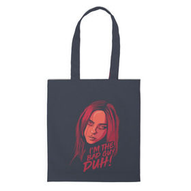 Сумка 3D повседневная с принтом Billie Eilish в городе Новоалтайск, 100% полиэстер | Плотность: 200 г/м2; Размер: 34×35 см; Высота лямок: 30 см | bad | billie | boy | boys | eilish | girl | girls | music | pop | rap | sad | trend | билли | грустно | девочка | девочки | девушка | мальчик | музыка | поп | рэп | тренд | эйлиш