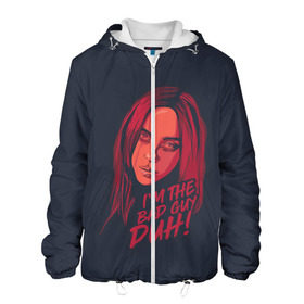Мужская куртка 3D с принтом Billie Eilish в городе Новоалтайск, ткань верха — 100% полиэстер, подклад — флис | прямой крой, подол и капюшон оформлены резинкой с фиксаторами, два кармана без застежек по бокам, один большой потайной карман на груди. Карман на груди застегивается на липучку | bad | billie | boy | boys | eilish | girl | girls | music | pop | rap | sad | trend | билли | грустно | девочка | девочки | девушка | мальчик | музыка | поп | рэп | тренд | эйлиш