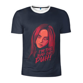 Мужская футболка 3D спортивная с принтом Billie Eilish в городе Новоалтайск, 100% полиэстер с улучшенными характеристиками | приталенный силуэт, круглая горловина, широкие плечи, сужается к линии бедра | bad | billie | boy | boys | eilish | girl | girls | music | pop | rap | sad | trend | билли | грустно | девочка | девочки | девушка | мальчик | музыка | поп | рэп | тренд | эйлиш