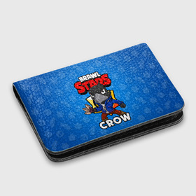 Картхолдер с принтом с принтом BRAWL STARS CROW в городе Новоалтайск, натуральная матовая кожа | размер 7,3 х 10 см; кардхолдер имеет 4 кармана для карт; | brawl stars | brawl stars crow | brawler | crow | бравл старз | бравлер | ворон