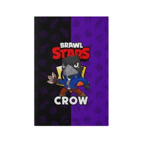 Обложка для паспорта матовая кожа с принтом BRAWL STARS CROW в городе Новоалтайск, натуральная матовая кожа | размер 19,3 х 13,7 см; прозрачные пластиковые крепления | Тематика изображения на принте: brawl stars | brawl stars crow | brawler | crow | бравл старз | бравлер | ворон